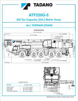 Todano ATF220G-5 (250 Ton All Terrain Crane)